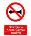 AYT2068 - Site içinde korna çalmak yasaktır