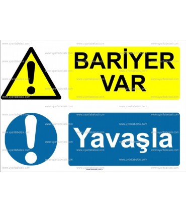AYT 4062 - Bariyer var, yavaşla