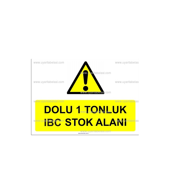 GI 1131 - Dolu 1 tonluk IBC stok alanı