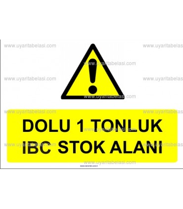 GI 1131 - Dolu 1 tonluk IBC stok alanı