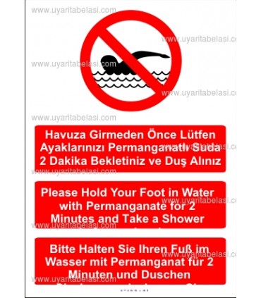 KT 2068 - Havuz girmeden önce - Türkçe, İngilizce, Almanca