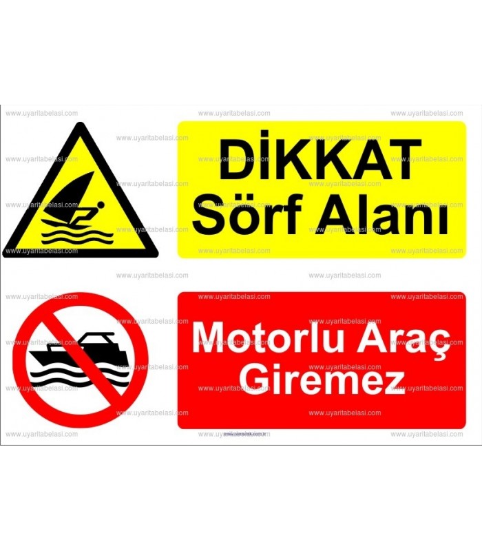 KT 4021-Dikkat sörf alanı.Motorlu araç giremez
