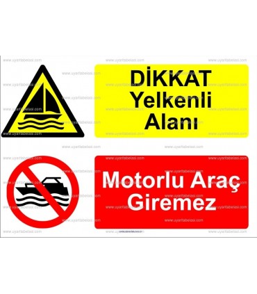 KT 4020-Dikkat yelkenli alanı. Motorlu araç giremez