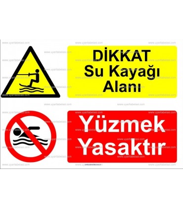 KT 4026-Dikkat  su kayağı alanı.Yüzmek yasaktır