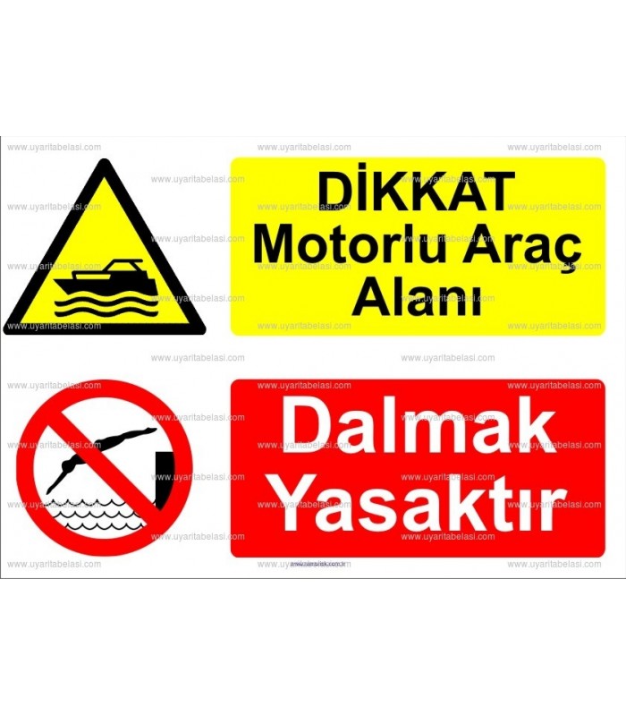 KT 4035-Dikkat motorlu araç alanı.Dalmak yasaktır