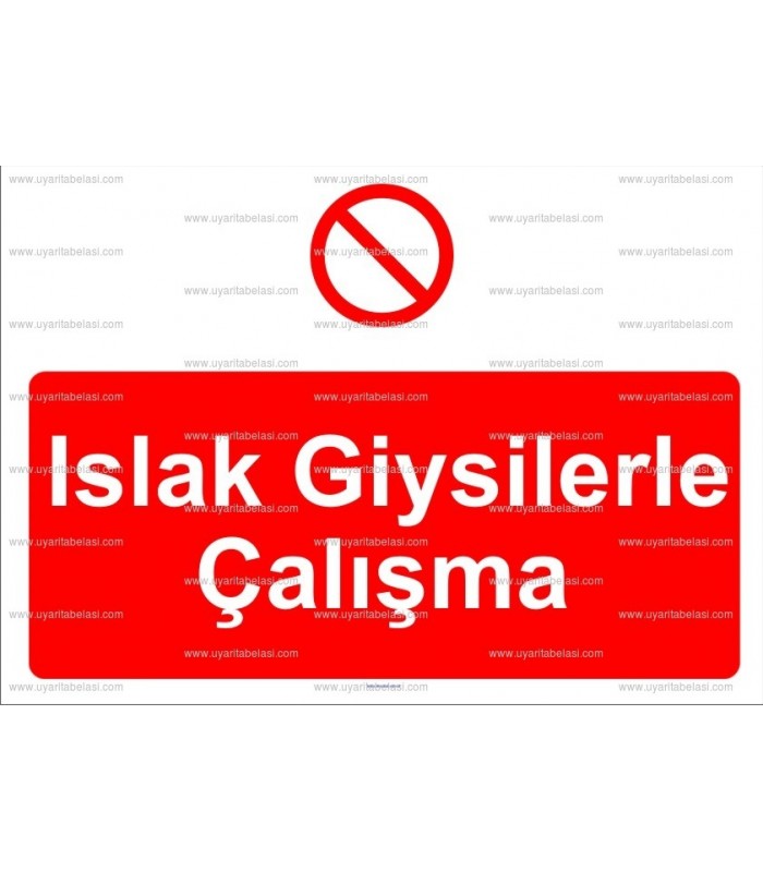 GI 2107 - Islak giysilerle çalışma