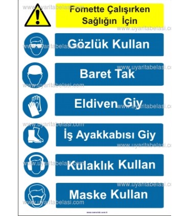 KKD 4056 - Formette çalışırken KKD kullan