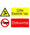 E4019 - Çitte elektrik var, dokunma