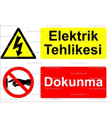 E 4038 - Elektrik tehlikesi, dokunma
