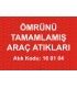 A 1184 - Ömrünü tamamlamış araç atıkları