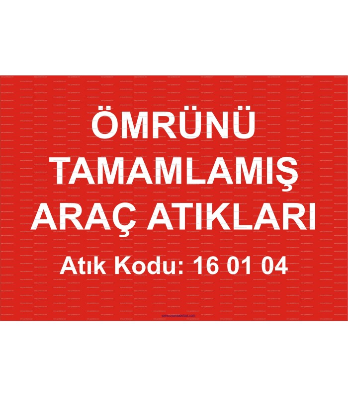  A 1184 - Ömrünü tamamlamış araç atıkları