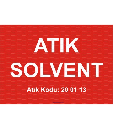 A 1190 - Atık solvent, 200113
