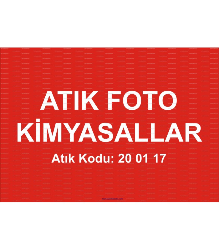  A 1193 - Atık foto kimyasallar, 20 01 17