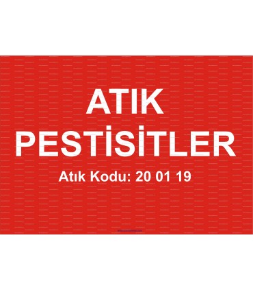 A 1194 - Atık pestisitler, 20 01 19