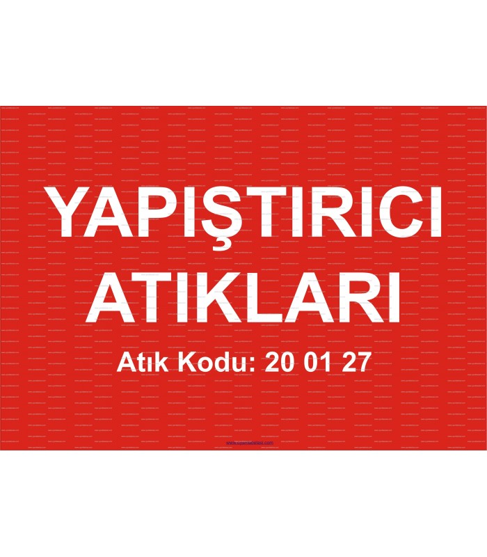  A 1197 - Yapıştırıcı atıkları, 20 01 27