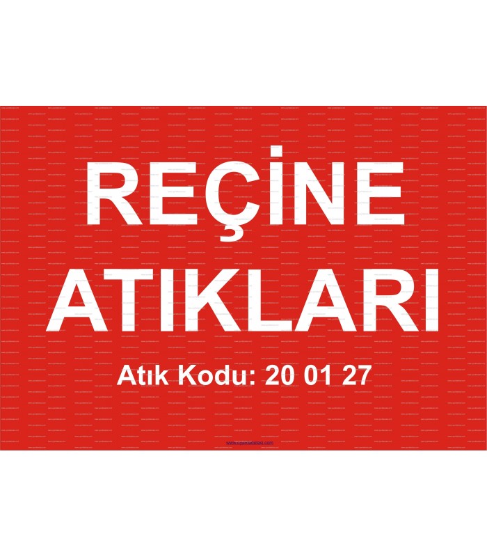  A 1198 - Reçine atıkları, 20 01 27