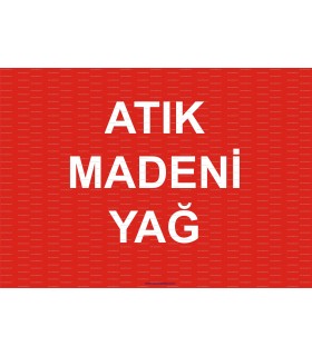  A 1209 - Atık madeni yağ