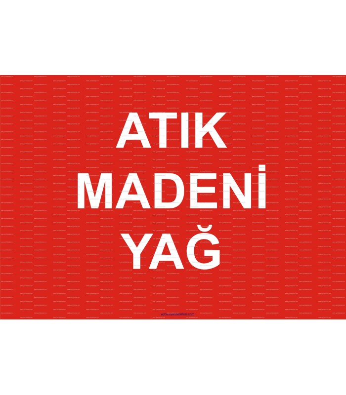  A 1209 - Atık madeni yağ