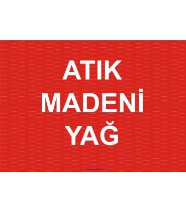  A 1209 - Atık madeni yağ