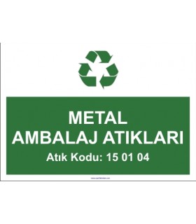  A 1177 - Metal ambalaj atıkları, 15 01 04