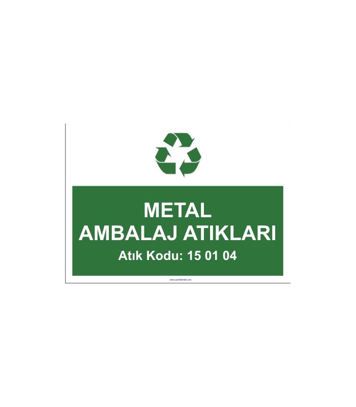  A 1177 - Metal ambalaj atıkları, 15 01 04