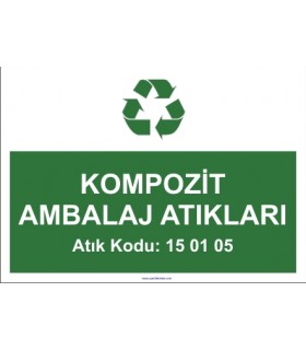  A 1178 - Kompozit ambalaj atıkları, 15 01 05