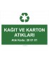A 1186-Kağıt ve karton atıkaları 20 01 01
