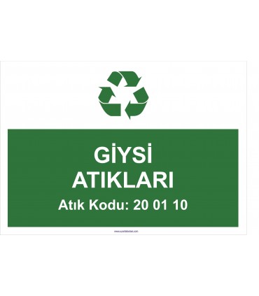 A 1188-Giysi atıkları 20 01 10