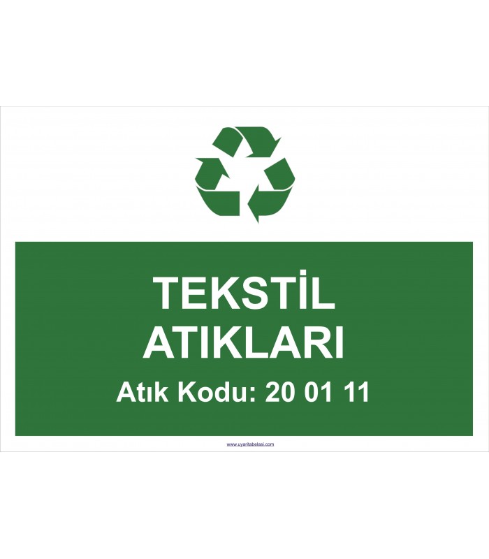  A 1188-Tekstil atıkları 20 01 11