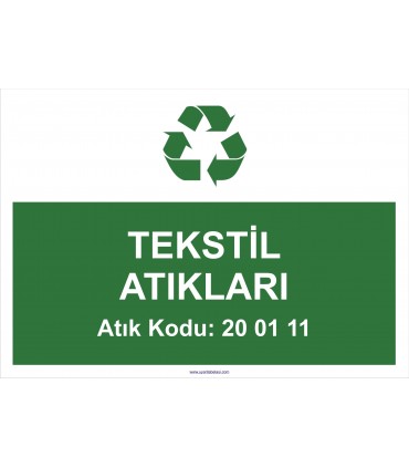 A 1188-Tekstil atıkları 20 01 11