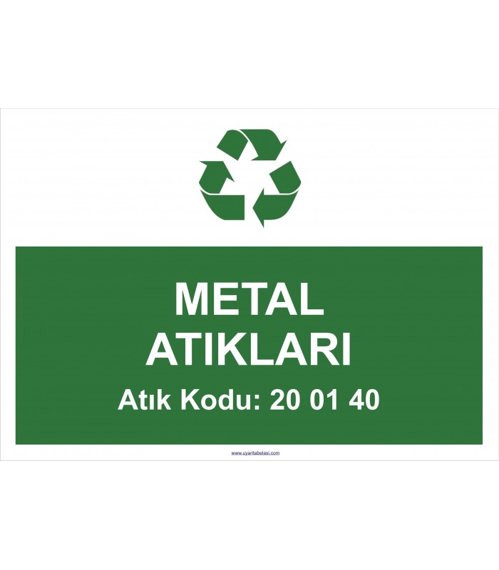  A 1203-Metal atıkları 20 01 40