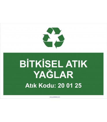 A 1204-Bitkisel atık yağlar 20 01 25
