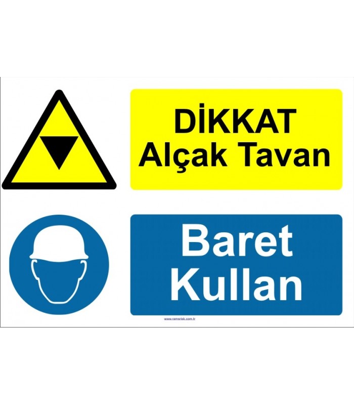 GI 4077 - Dikkat alçak tavan, baret kullan