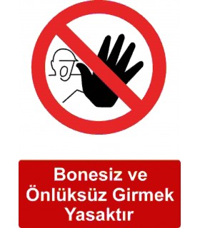 GI 5019 - Bonesiz ve önlüksüz girmek yasaktır