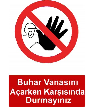 ME 5005 - Buhar vanasını açarken karşısında durmayınız