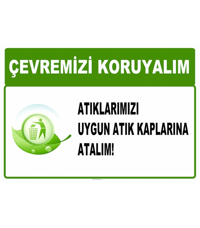 AT 1000 - Çevremizi koruyalım, Atıklarımızı uygun atık kaplarına atalım