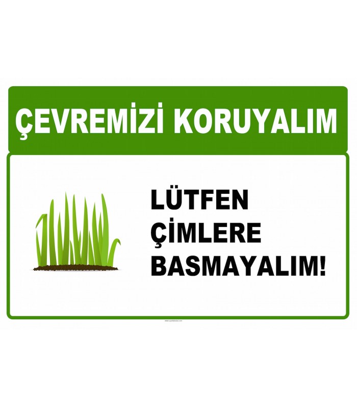AT 1016 - Çevremizi koruyalım, Lütfen çimlere basmayalım