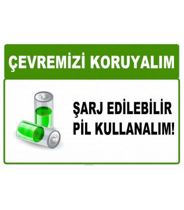 AT 1029 - Çevremizi koruyalım, Şarj edilebilir pil kullanalım