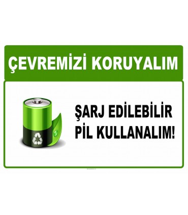 AT 1030 - Çevremizi koruyalım, Şarj edilebilir pil kullanalım