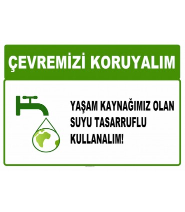 AT 1039 - Çevremizi koruyalım, Yaşam kaynağımız olan suyu tasarruflu kullanalım