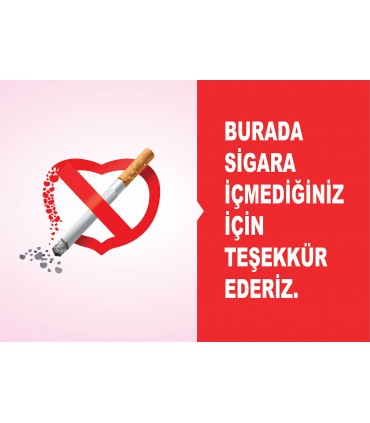 AT 1041 - Burada sigara içmediğiniz için teşekkür ederiz