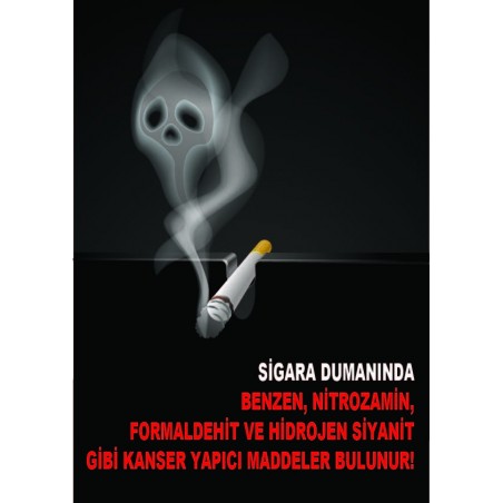 AT 1047 - Sigara Dumanında Benzen, Nitrozamin, Formaldehit ve Hidrojen Siyanit gibi Kanser Yapıcı Maddeler Bulunur