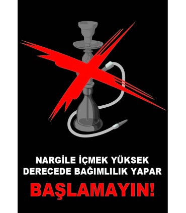 AT 1064 - Nargile İçmek Yüksek Derecede Bağımlılık Yapar, Başlamayın