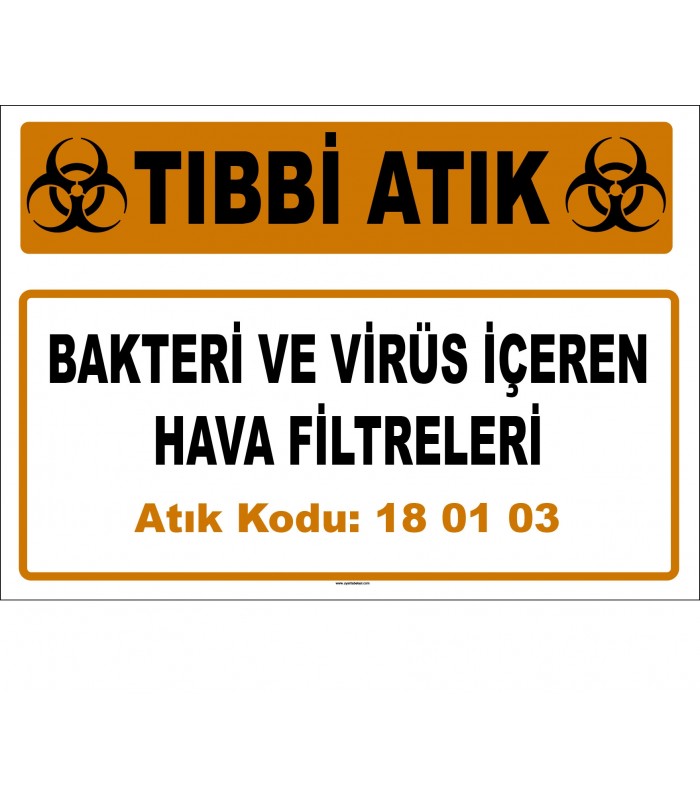 A 180103-8 - Bakteri ve Virüs İçeren Hava Filtreleri
