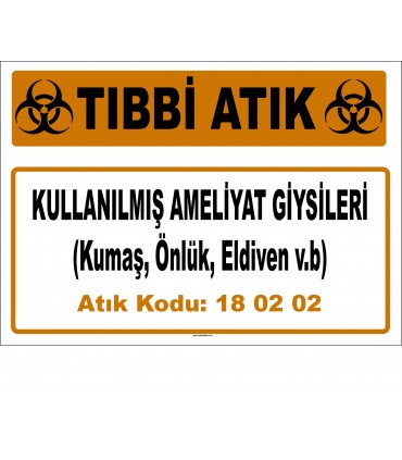 A 180202-5 - Kullanılmış Ameliyat Giysileri