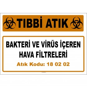 A 180202-8 - Bakteri ve Virüs İçeren Hava Filtreleri