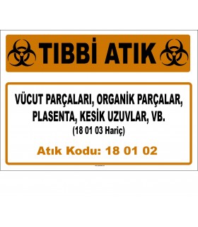 A 180102-1 - Vücut Parçaları, Organik Parçalar, Plasenta, Kesik Uzuvlar, vb.