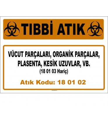 A 180102-1 - Vücut Parçaları, Organik Parçalar, Plasenta, Kesik Uzuvlar, vb.