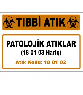 A 180102-2 - Patolojik Atıklar