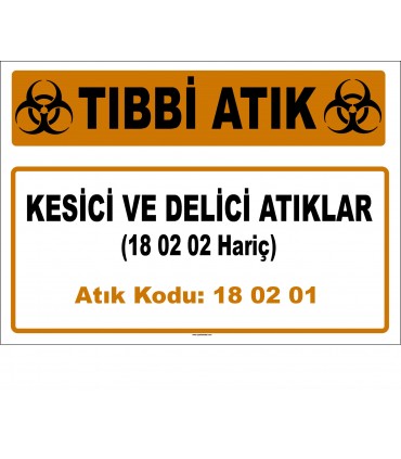 A 180201-1- Kesici ve Delici Atıklar